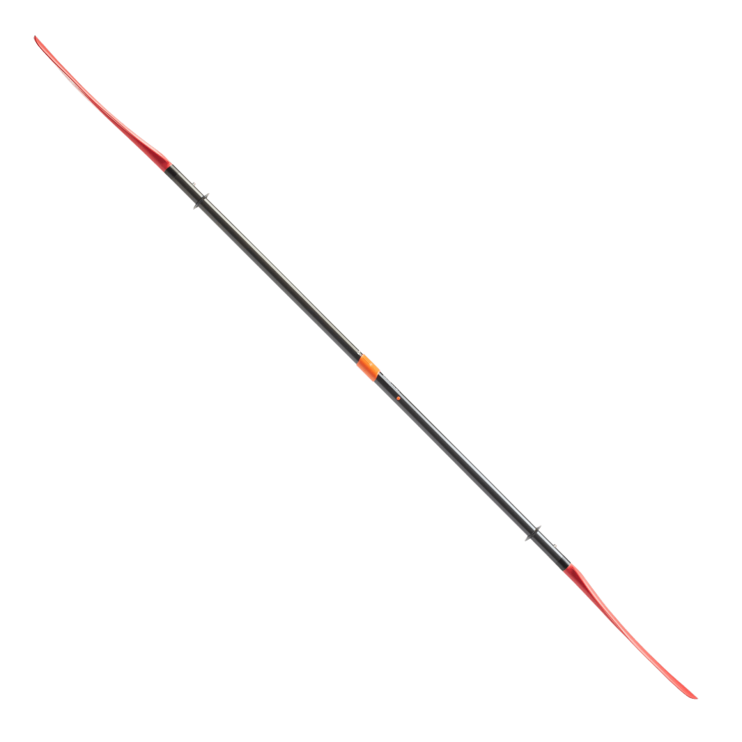 Manta Ray Hybrid 4-Piece Posi-Lok™ Kayak Paddle, Kayak Paddle, Aqua Bound, 200 cm Sunset Red at Festive Water Paddlesports