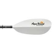 Manta Ray Hybrid 4-Piece Posi-Lok™ Kayak Paddle, Kayak Paddle, Aqua Bound, 200 cm White at Festive Water Paddlesports