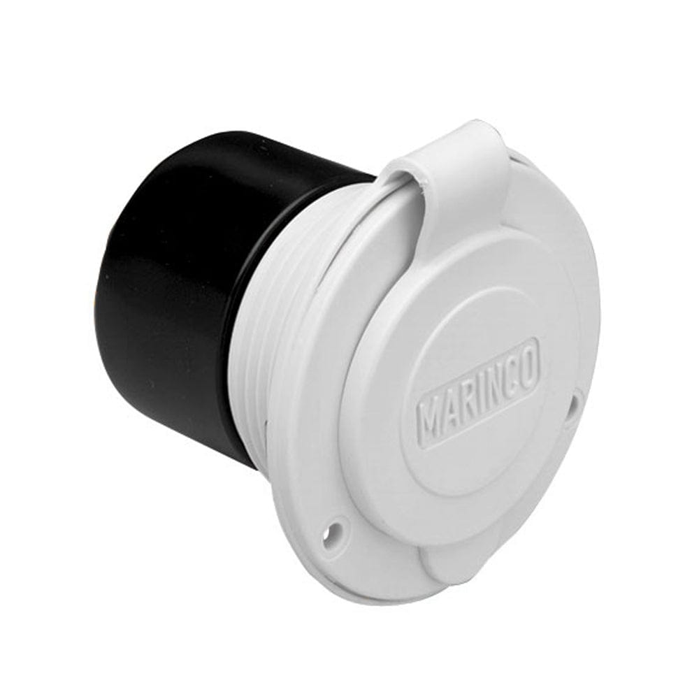 Marinco 15A 125V On - Board Charger Inlet - Front Mount - White [150BBIW], Shore Power, Marinco, , , at Festive Water Paddlesports