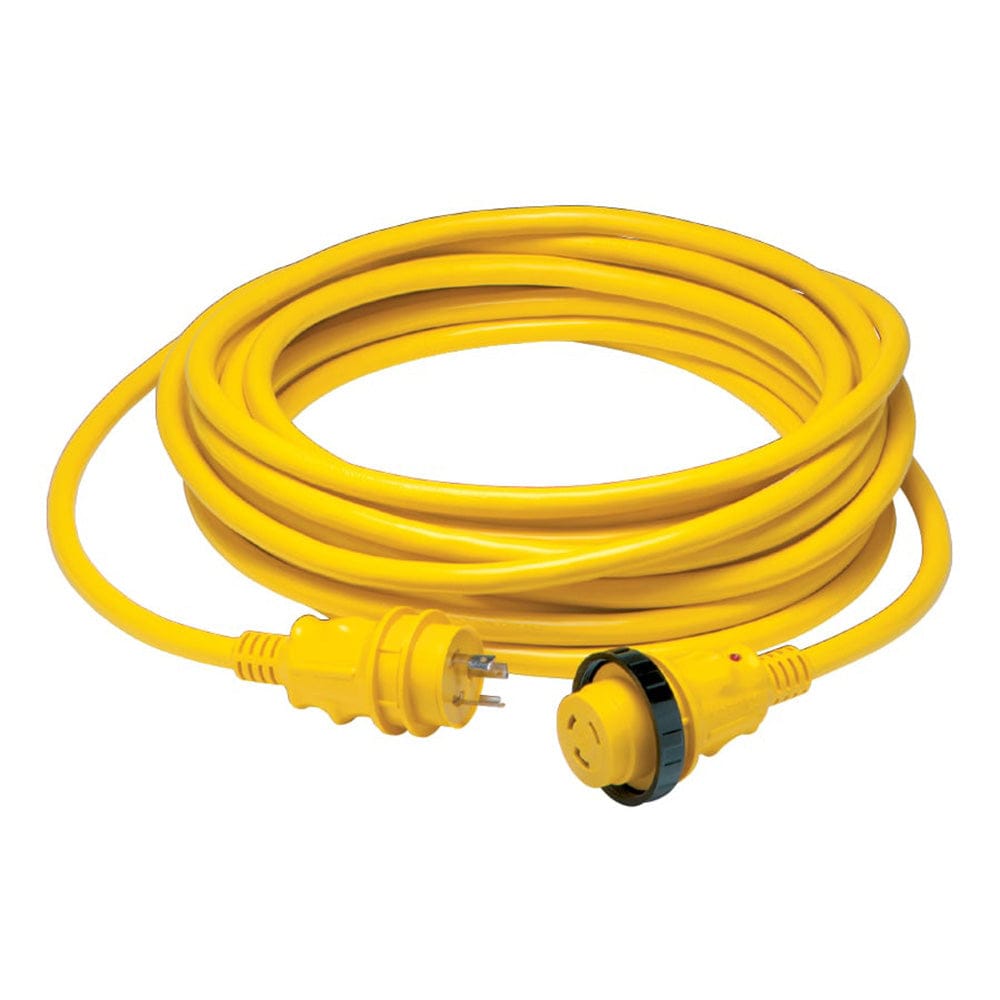 Marinco 30 Amp Power Cord Plus Cordset - 35' - Yellow [35SPP], Shore Power, Marinco, , , at Festive Water Paddlesports