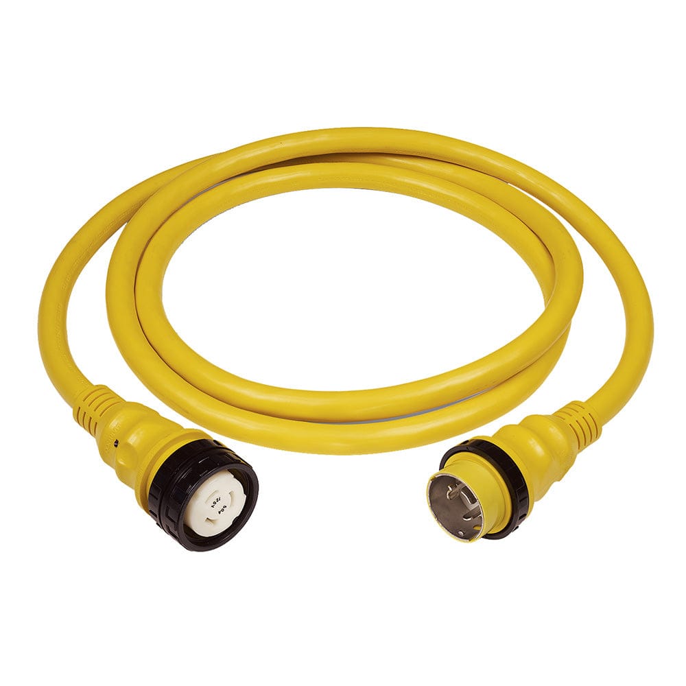 Marinco 50 AMP 125V Shore Power Cable - 75' - Yellow [6153SPP - 75], Shore Power, Marinco, , , at Festive Water Paddlesports