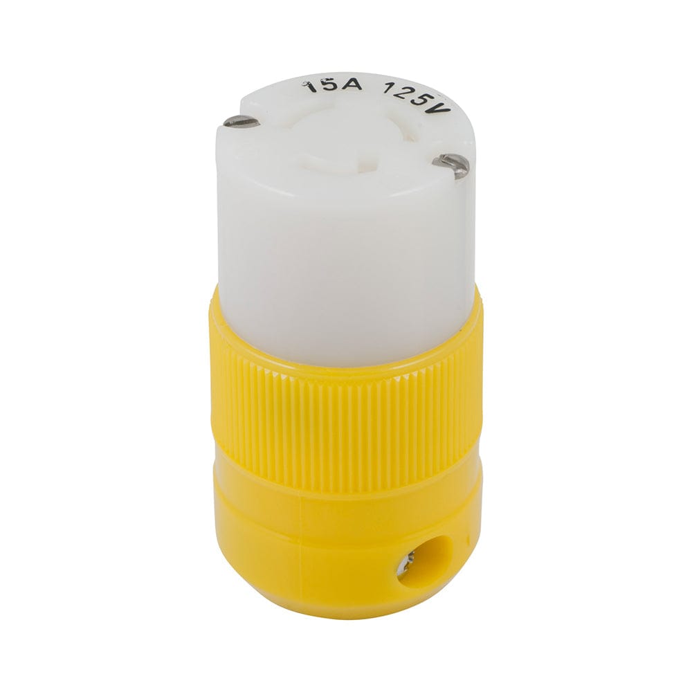 Marinco Locking Connector - 15A, 125V - Yellow [4731CR], Shore Power, Marinco, , , at Festive Water Paddlesports