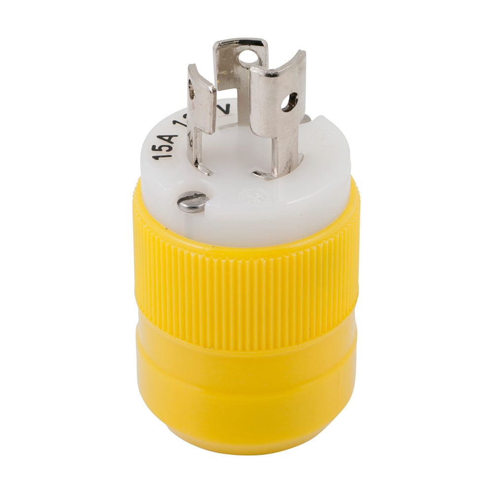 Marinco Locking Plug - 15A, 125V - Yellow [4721CR], Shore Power, Marinco, , , at Festive Water Paddlesports