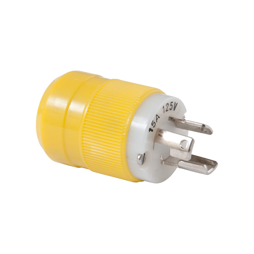 Marinco Locking Plug - 15A, 125V - Yellow [4721CR], Shore Power, Marinco, , , at Festive Water Paddlesports