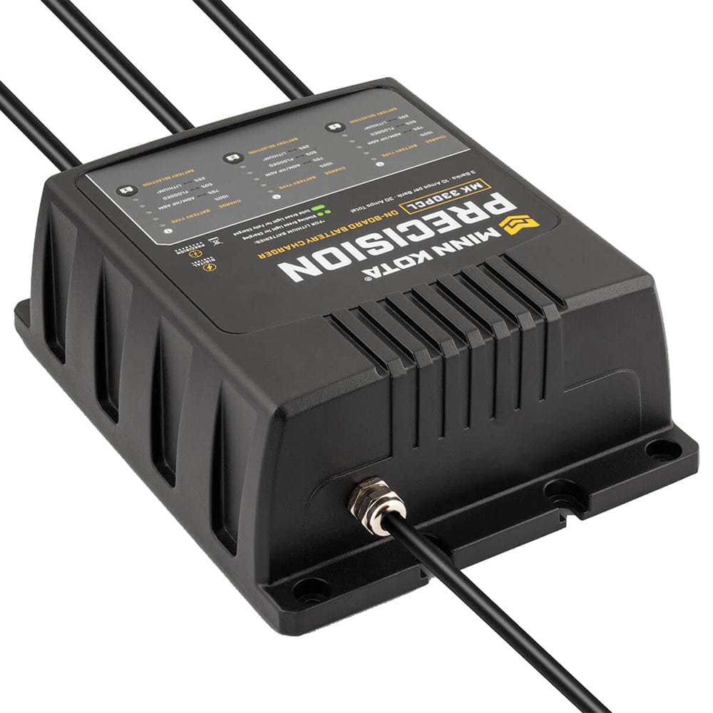 Minn Kota On - Board Precision Charger MK - 330 PCL 3 Bank x 10 AMP LI Optimized Charger [1833301], Battery Chargers, Minn Kota, , , at Festive Water Paddlesports