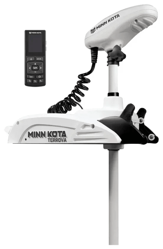 minn kota terrova compatible fish finders Minn Kota Riptide Terrova GPS 24v 80lb 40in Saltwater Kayak Trolling Motor
