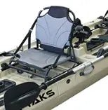 Modular Kayak Middle Section — Solo to Tandem Conversion, , ReelYaks, Raider Gray Black at Festive Water Paddlesports