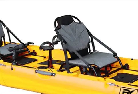 Modular Kayak Middle Section — Solo to Tandem Conversion, , ReelYaks, Raider Gray Black at Festive Water Paddlesports