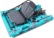 Modular Kayak Middle Section — Solo to Tandem Conversion, , ReelYaks, Raptor Cyan Gray at Festive Water Paddlesports