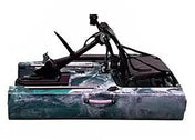 Modular Kayak Middle Section — Solo to Tandem Conversion, , ReelYaks, Raptor Cyan Gray at Festive Water Paddlesports