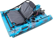 Modular Kayak Middle Section — Solo to Tandem Conversion, , ReelYaks, Raptor Cyan Gray at Festive Water Paddlesports