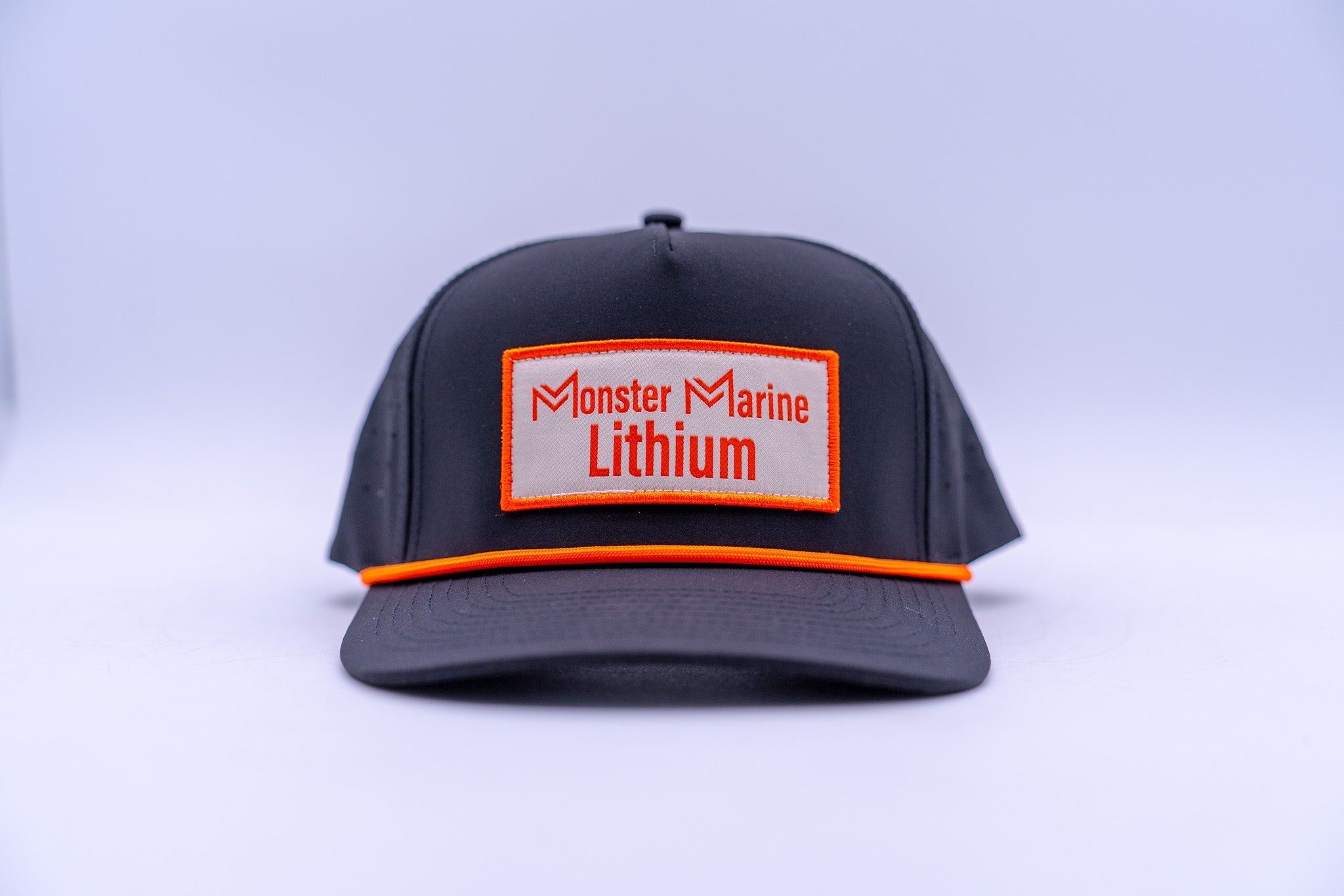 MONSTER MARINE LITHIUM HAT, , Monster Marine Lithium, Black Orange Rope at Festive Water Paddlesports