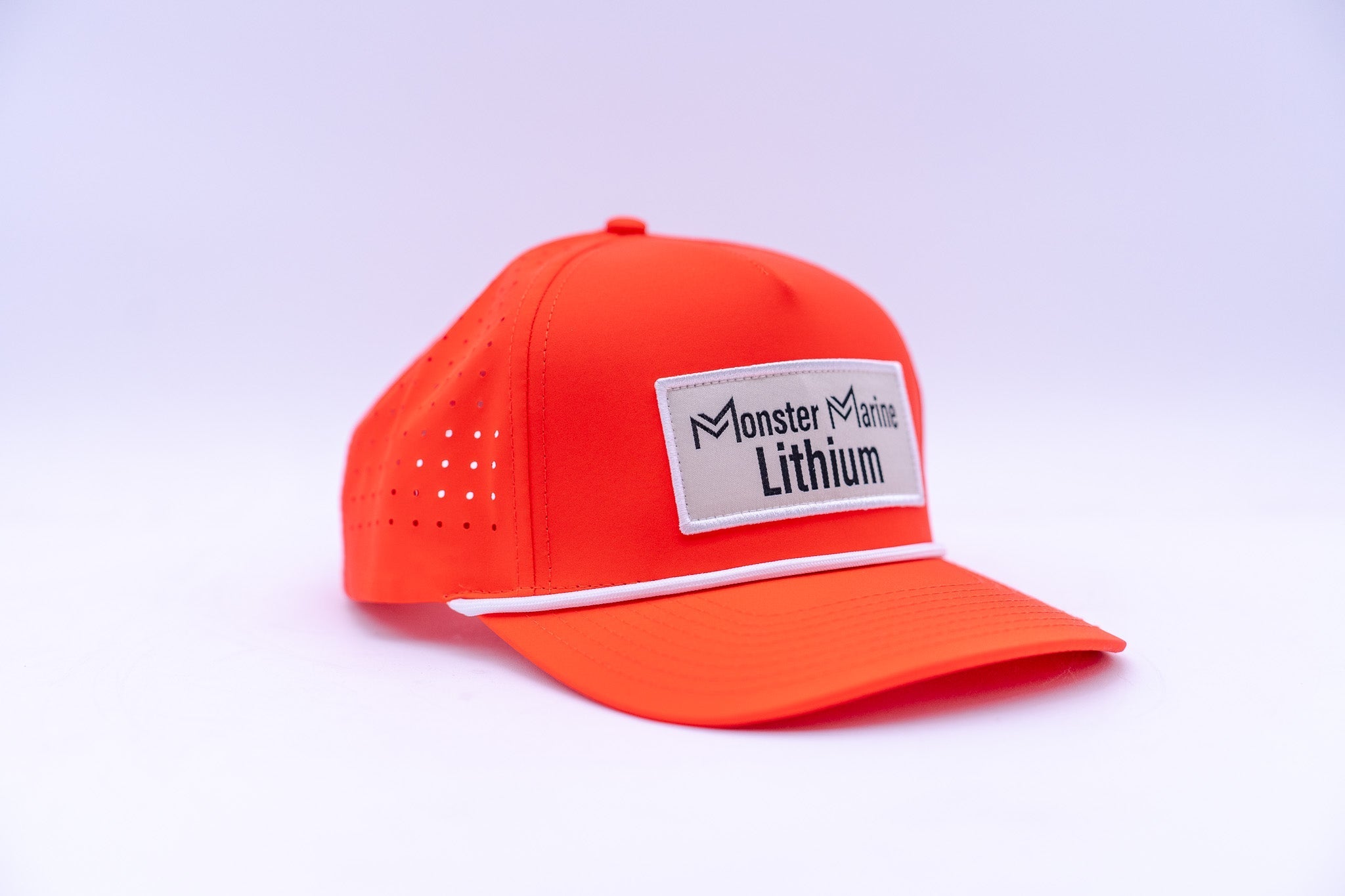 MONSTER MARINE LITHIUM HAT, , Monster Marine Lithium, Red White Rope at Festive Water Paddlesports