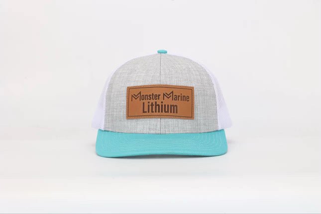 MONSTER MARINE LITHIUM HAT, , Monster Marine Lithium, Teal and Grey at Festive Water Paddlesports