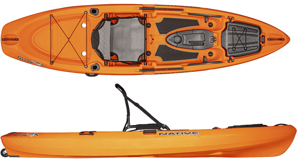 Native Falcon 11 Fishing Kayak, Fishing Kayak, Native Watercraft, Orange, , at Festive Water Paddlesports