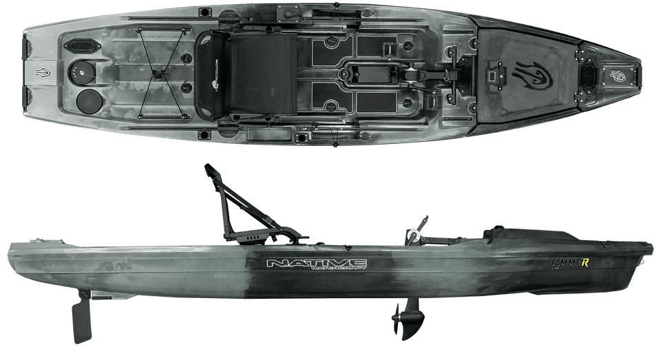Native Hammer 1210 Fishing Kayak, Fishing Kayak, Native Watercraft, Grey Goose, , at Festive Water Paddlesports