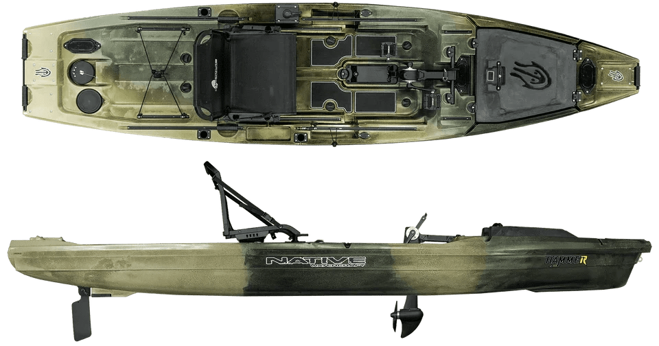 Native Hammer 1210 Fishing Kayak, Fishing Kayak, Native Watercraft, Hidden Oak, , at Festive Water Paddlesports