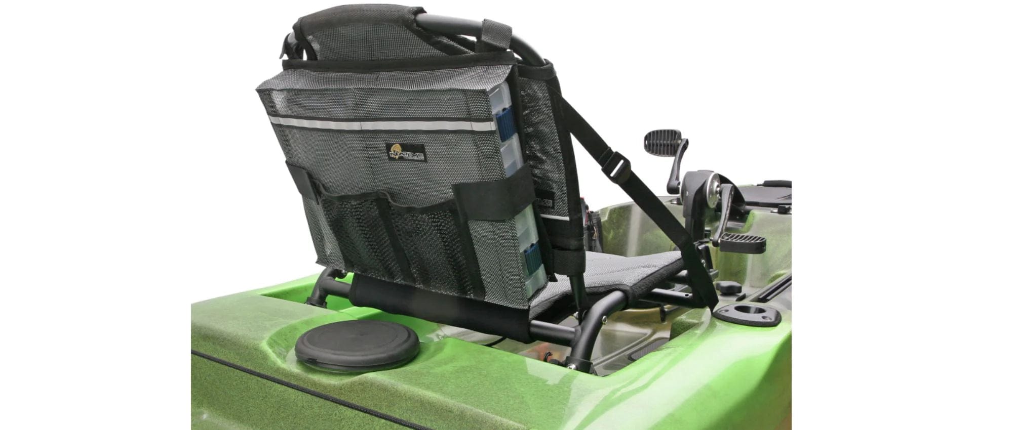 back tackle box with tackle Native Watercraft Seat Back Tackle Storage