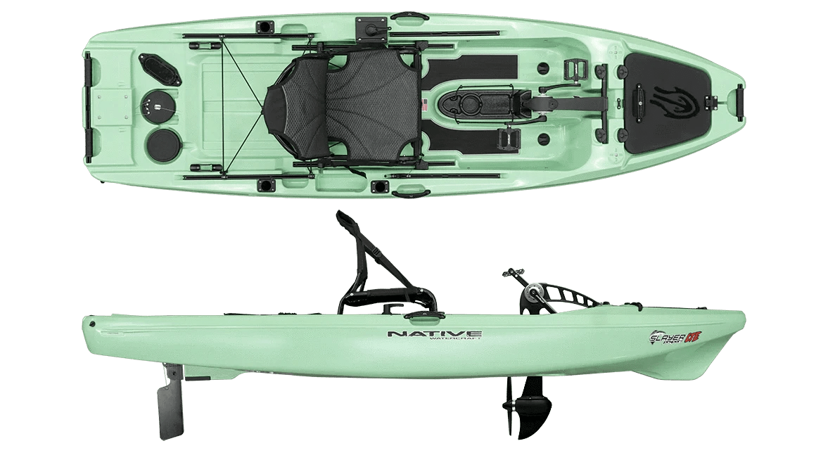 Native Slayer Propel 10 LTE Pedal Drive Kayak, Fishing Kayak, Native Watercraft, Andros Green, , at Festive Water Paddlesports