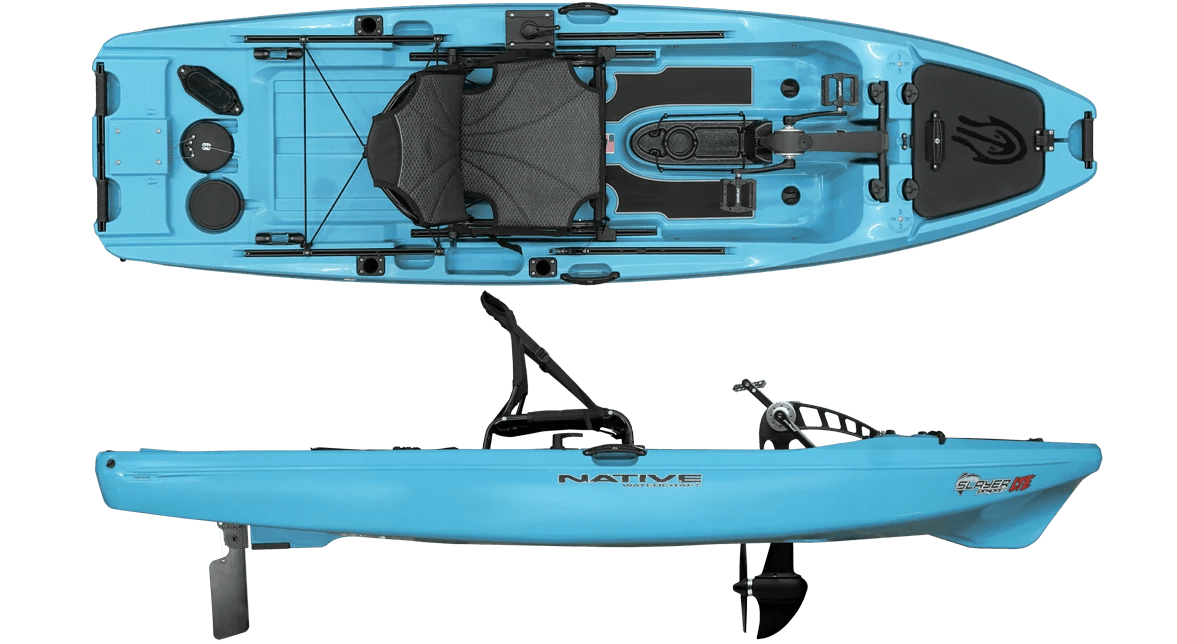 Native Slayer Propel 10 LTE Pedal Drive Kayak, Fishing Kayak, Native Watercraft, Tidebreak at Festive Water Paddlesports