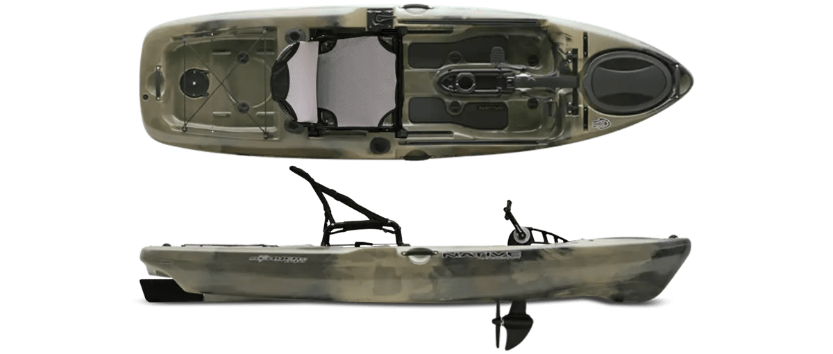 Native Slayer Propel 10 Pedal Kayak, Fishing Kayak, Native Watercraft, Hidden Oak, , at Festive Water Paddlesports