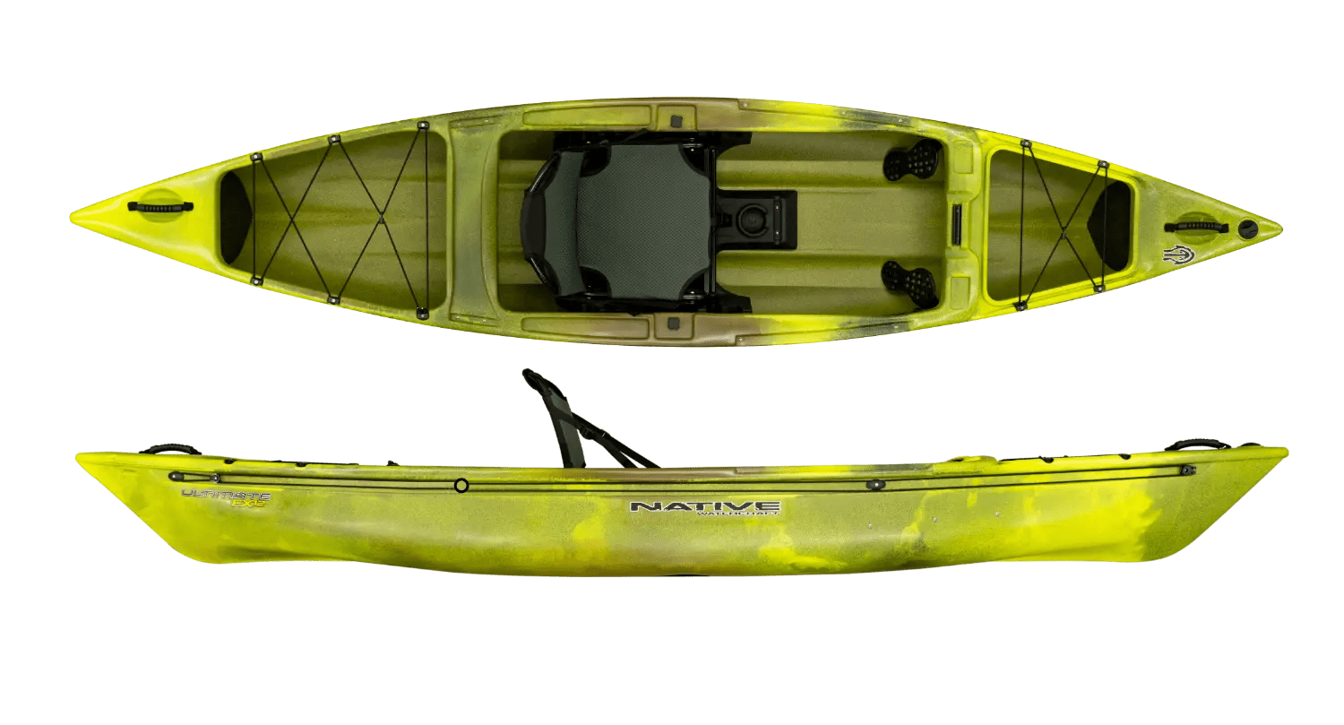 Native Ultimate FX 12 Hybrid Fishing Kayak, Fishing Kayak, Native Watercraft, Gator Green, , at Festive Water Paddlesports