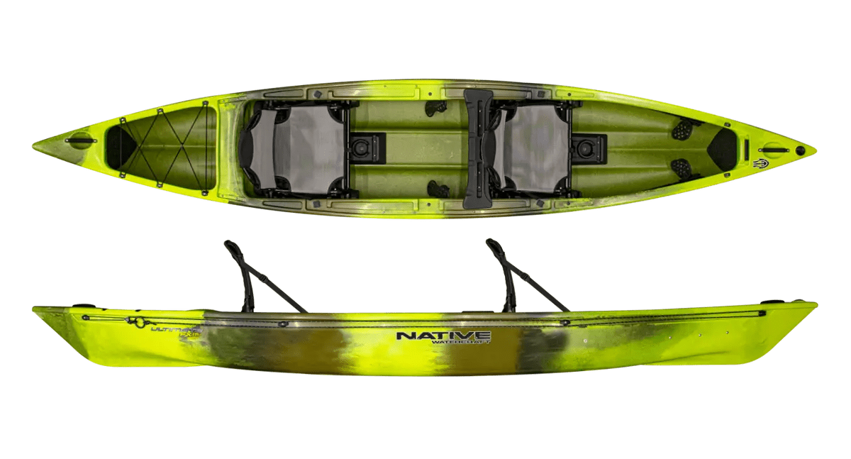 Native Ultimate FX 15 Tandem Hybrid Kayak, Fishing Kayak, Native Watercraft, Gator Green, , at Festive Water Paddlesports