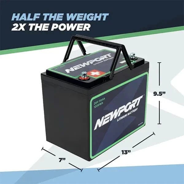 Newport 24V 50AH Lithium Battery, Battery, Newport Vessels, , , at Festive Water Paddlesports