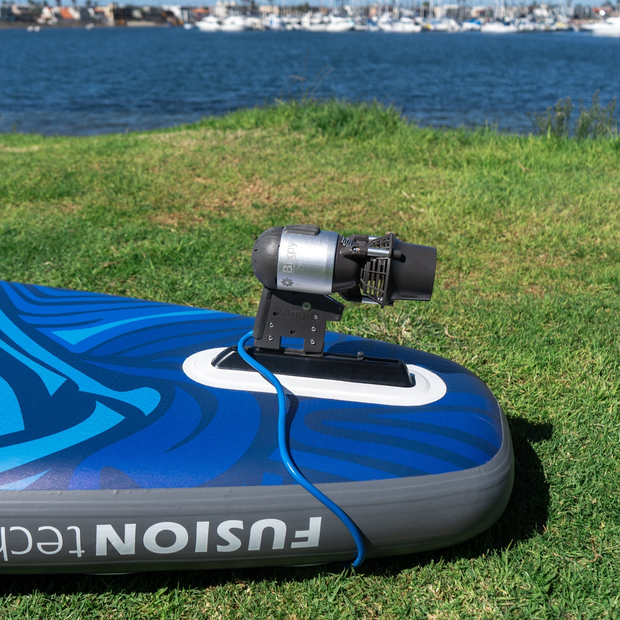 Nixy/Bixpy K - 1 Outboard Kit - US Fin Adapter Bundle, , bixpyusa, PP - 378 Outboard Battery No, I'll Pump By Hand at Festive Water Paddlesports