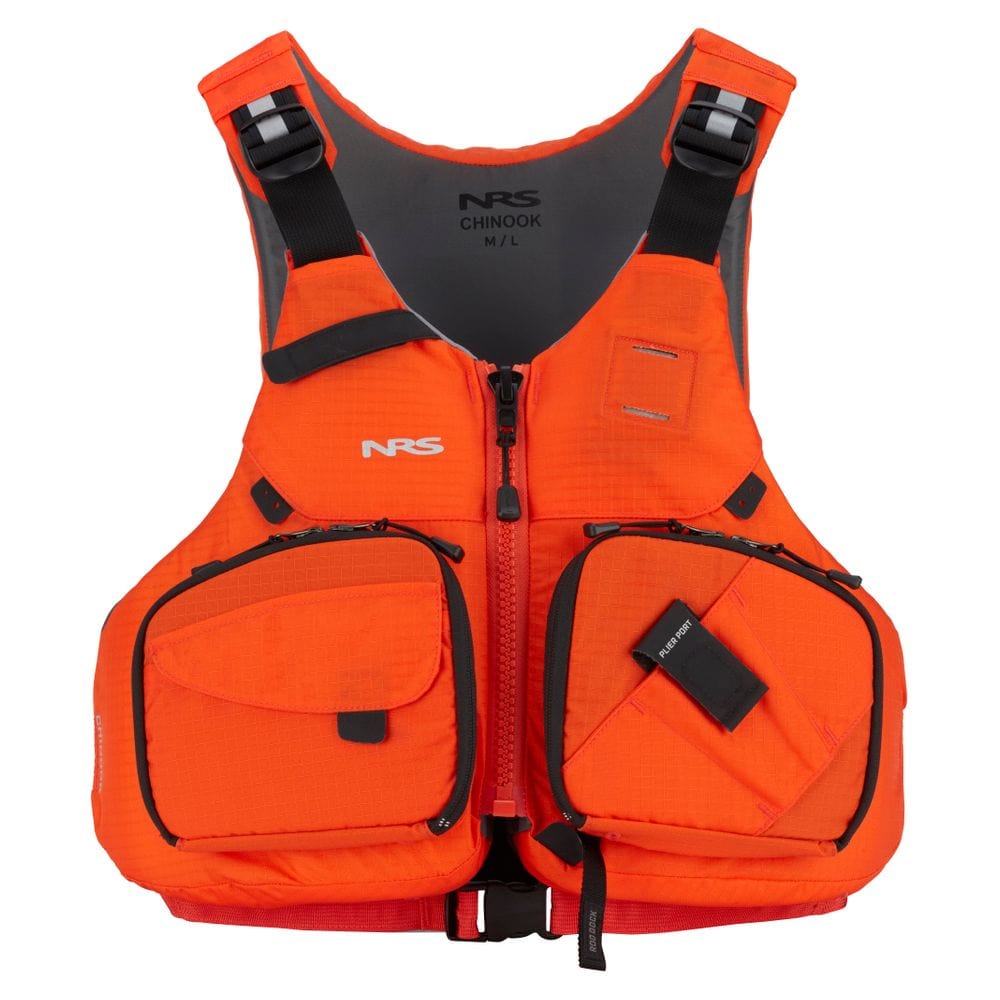 NRS Chinook Fishing PFD, Fishing PFD, NRS, Charcoal, XS/M, at Festive Water Paddlesports
