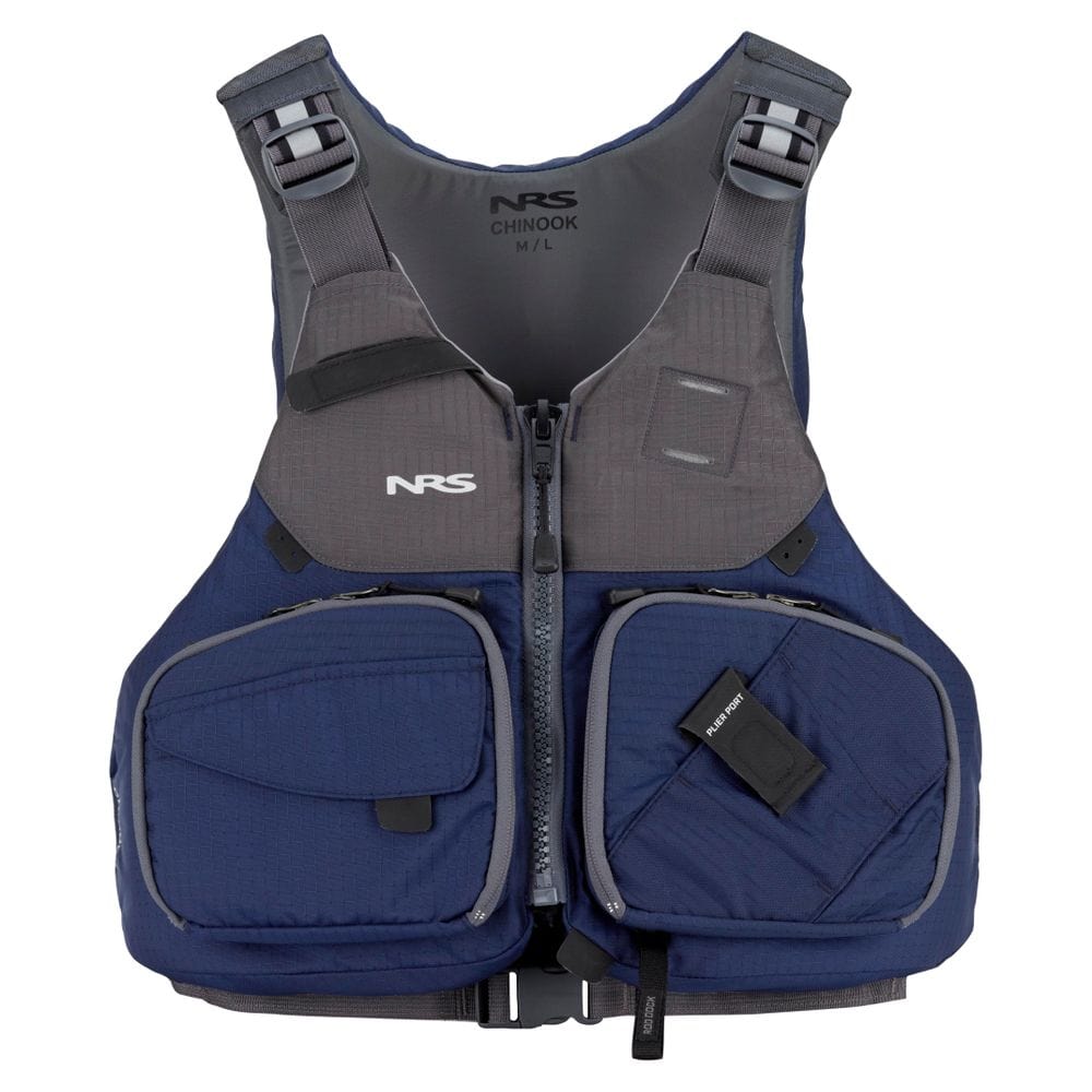NRS Chinook Fishing PFD, Fishing PFD, NRS, Navy, XS/M, at Festive Water Paddlesports