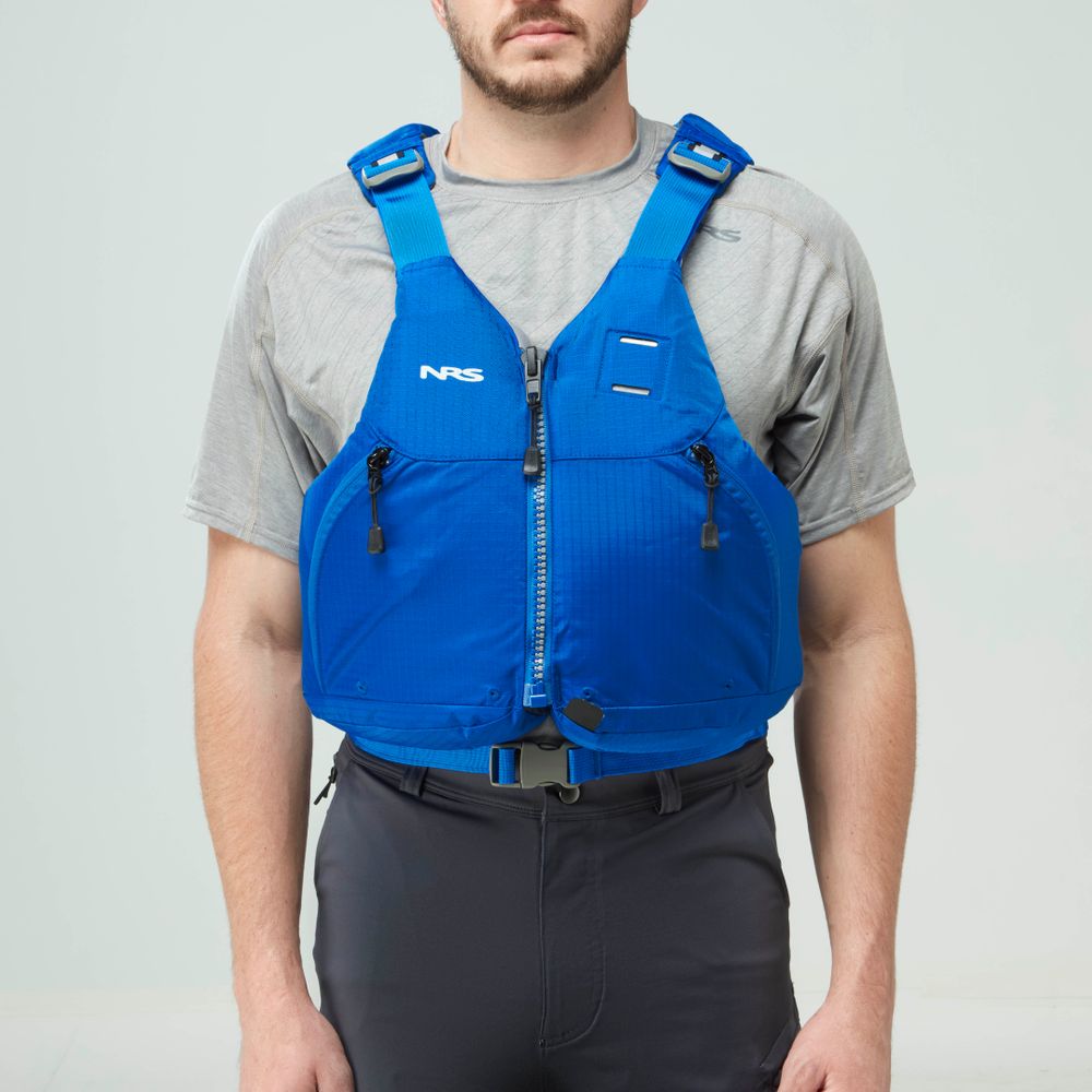 NRS Lucid PFD, Fishing PFD, NRS, Blue XS/M at Festive Water Paddlesports