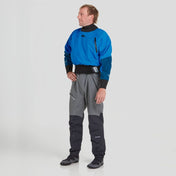 NRS Men's Flux Dry Top, Dry Top, NRS, Blue, Small, at Festive Water Paddlesports