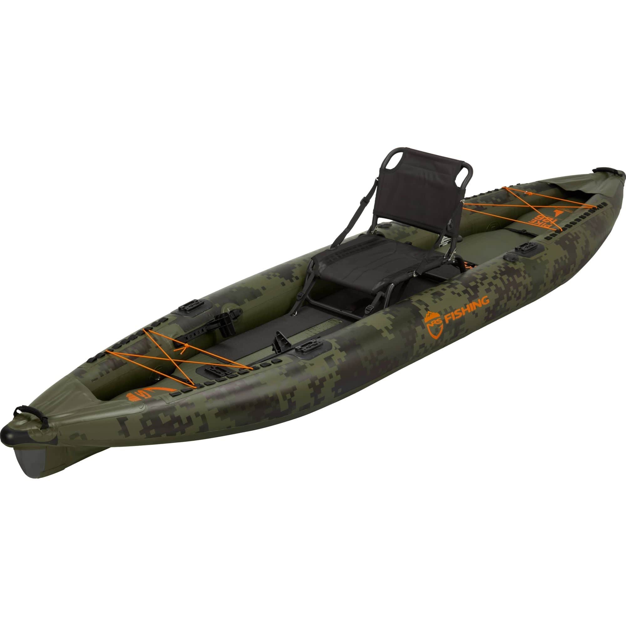 NRS Pike Inflatable Fishing Kayak, Inflatable Kayak, NRS, Green, , at Festive Water Paddlesports