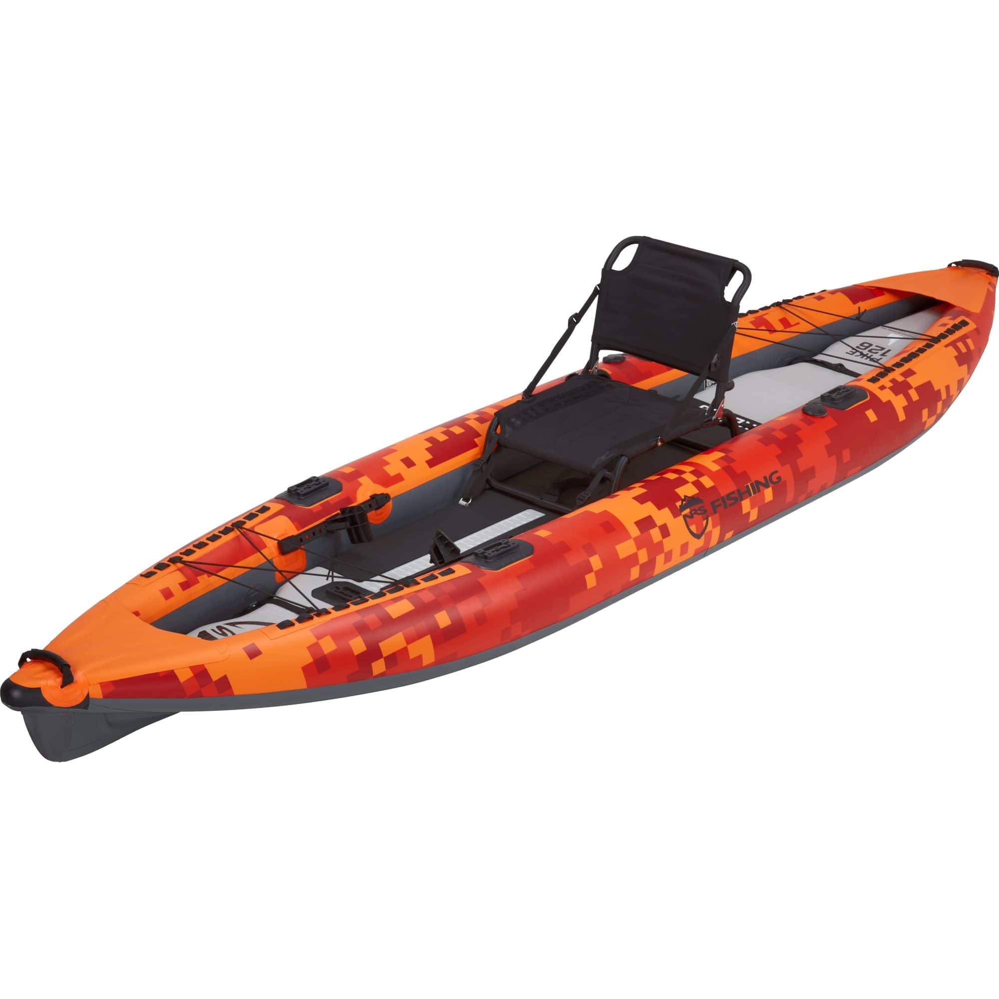 NRS Pike Inflatable Fishing Kayak, Inflatable Kayak, NRS, Orange, , at Festive Water Paddlesports