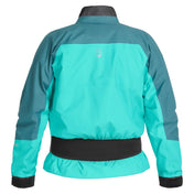 NRS Women’s Helium Splash Jacket - Closeout, Dry Top, NRS, Mediterranea/Aqua, XS, at Festive Water Paddlesports