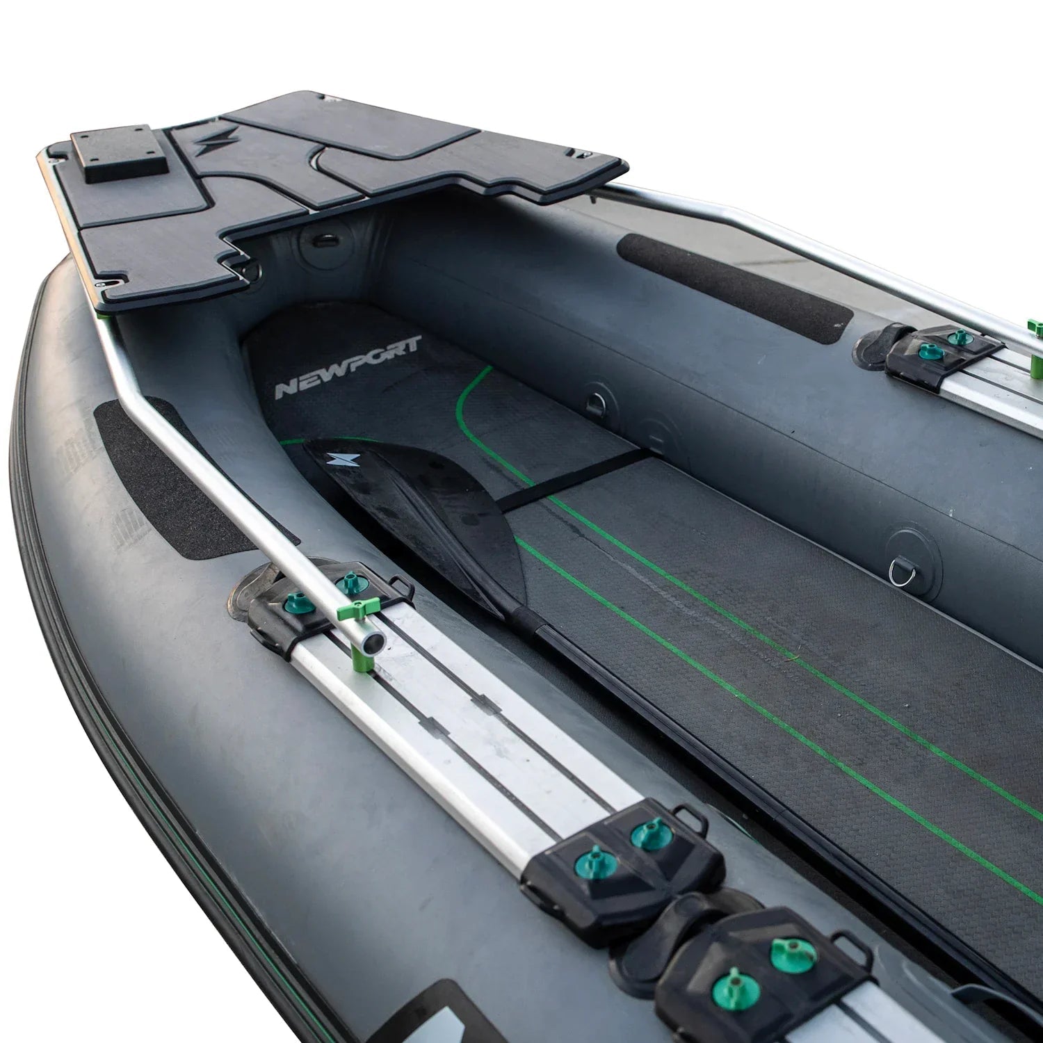 NS130 Bow Mount Plate Kit, Inflatable Boat Accessory, Newport Wholesale, at Festive Water Paddlesports