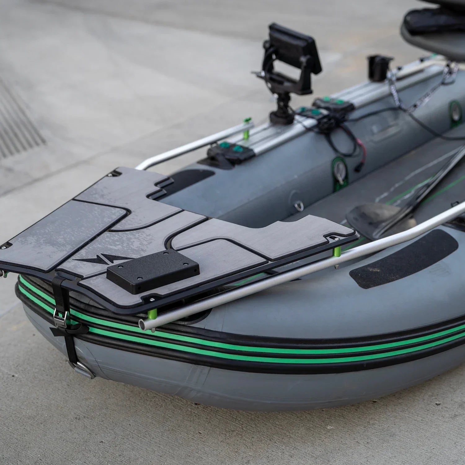 NS130 Bow Mount Plate Kit, Inflatable Boat Accessory, Newport Wholesale, at Festive Water Paddlesports