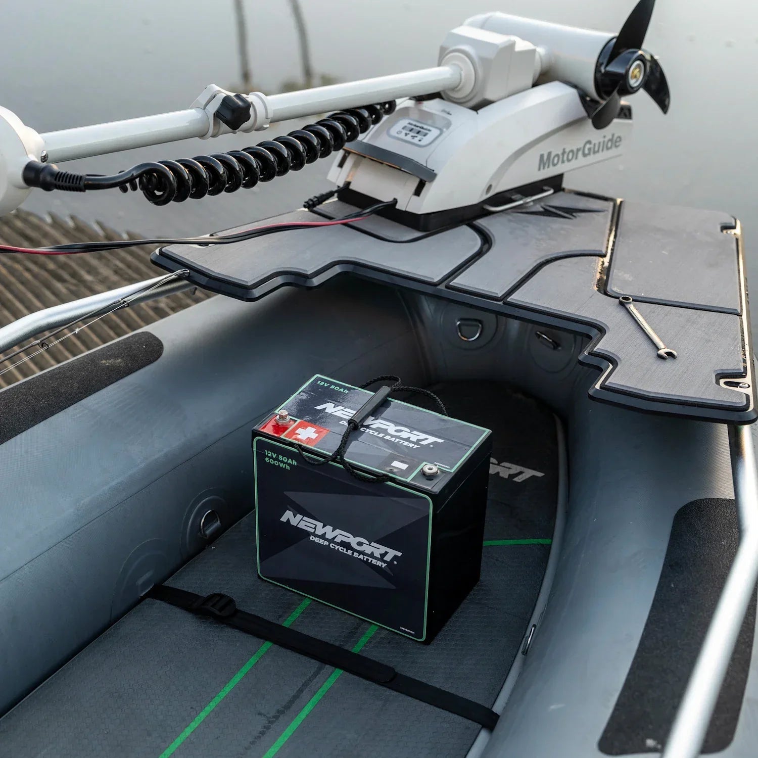 NS130 Bow Mount Plate Kit, Inflatable Boat Accessory, Newport Wholesale, at Festive Water Paddlesports