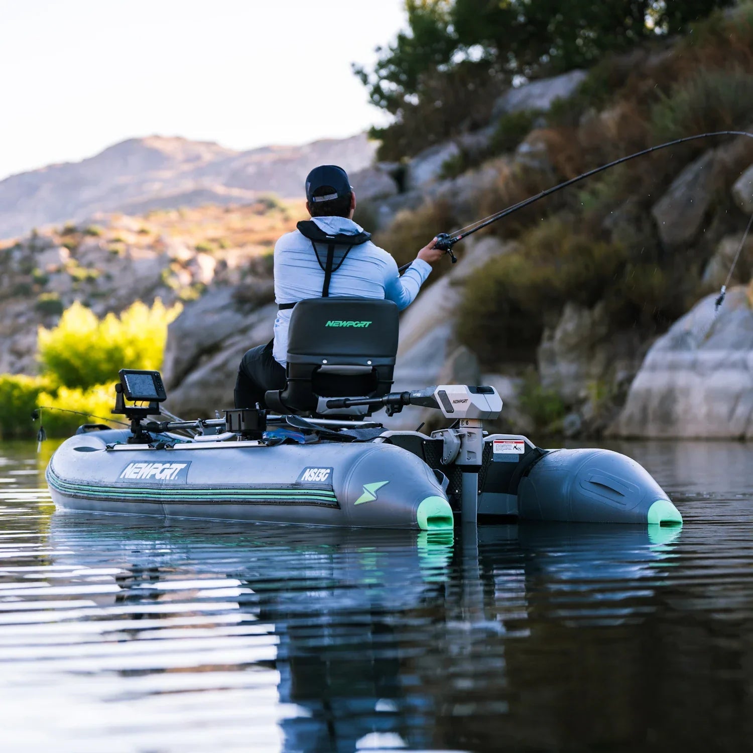 NS130 Inflatable Skiff Basic Package, Boat, Newport Wholesale, at Festive Water Paddlesports