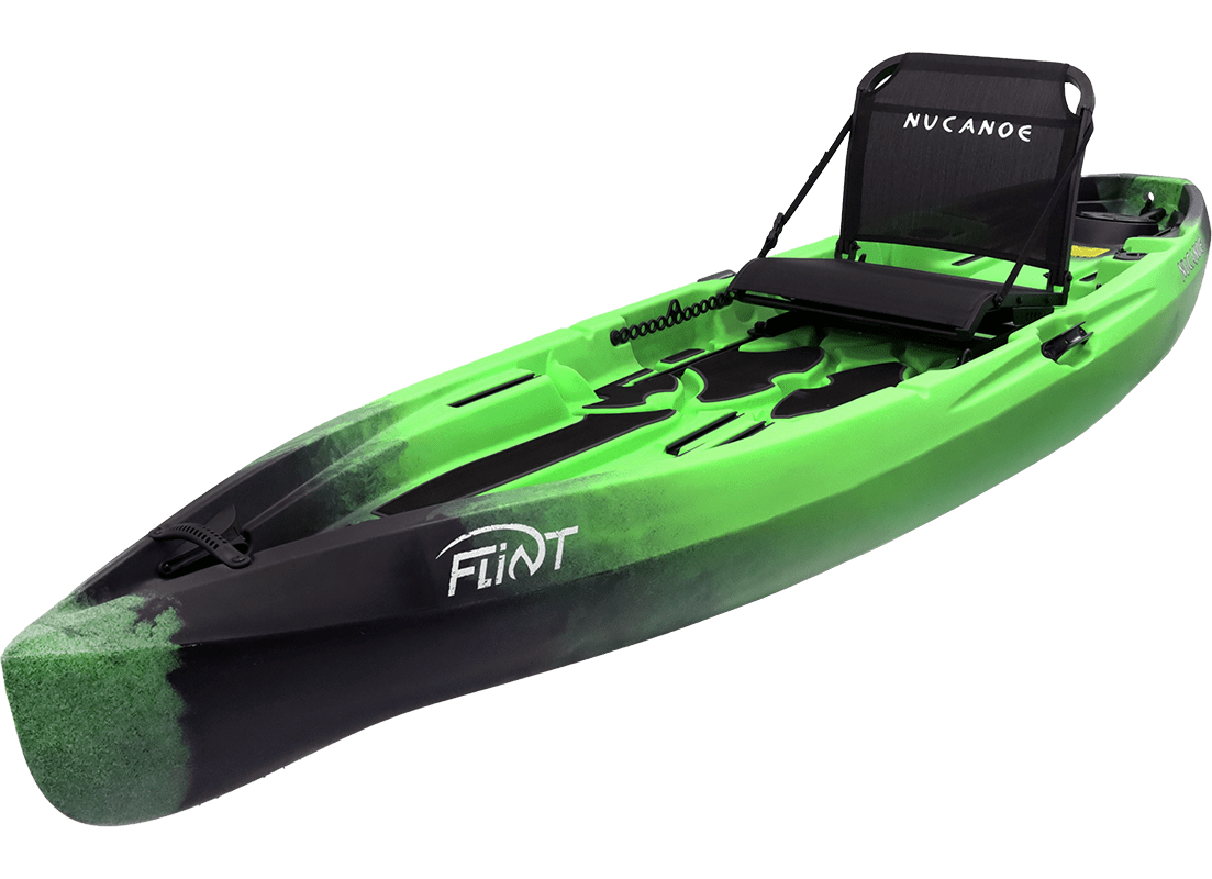 NuCanoe Flint Fishing Kayak, Fishing Kayak, NuCanoe, NUClear Green, , at Festive Water Paddlesports