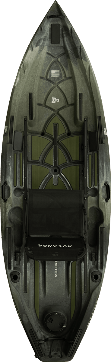 NuCanoe U10, Fishing Kayak, NuCanoe, Army Camo, , at Festive Water Paddlesports