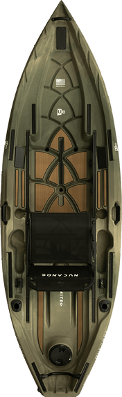 NuCanoe U10, Fishing Kayak, NuCanoe, Army Camo, , at Festive Water Paddlesports