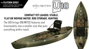 NuCanoe U10, Fishing Kayak, NuCanoe, Army Camo, , at Festive Water Paddlesports