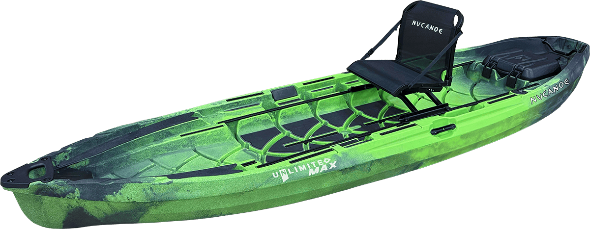 Nucanoe Unlimited MAX (U - MAX) Fishing Kayak, Fishing Kayak, NuCanoe, NUClear Green, , at Festive Water Paddlesports