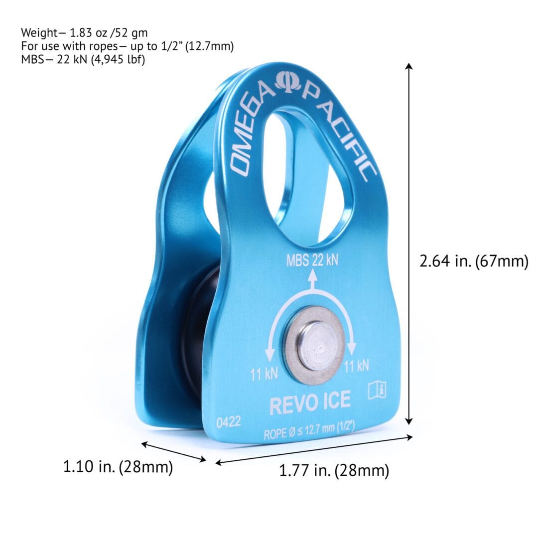 Omega Pacific Revo Ice Micro Pulley, Rescue, Rock N Rescue, , , at Festive Water Paddlesports