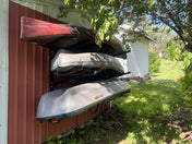 Outdoor Wall Rack | 46 Inch Adjustable Height | Kayak & SUP, Wall Mounted, StoreYourBoard, , , at Festive Water Paddlesports