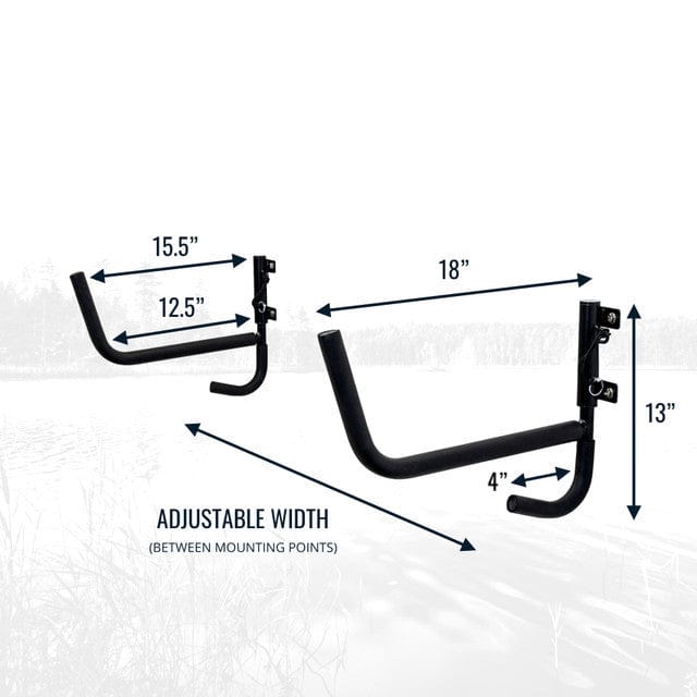 Ozarks Swivel Kayak Rack | Holds 100 lbs, Wall Mounted, StoreYourBoard, , , at Festive Water Paddlesports