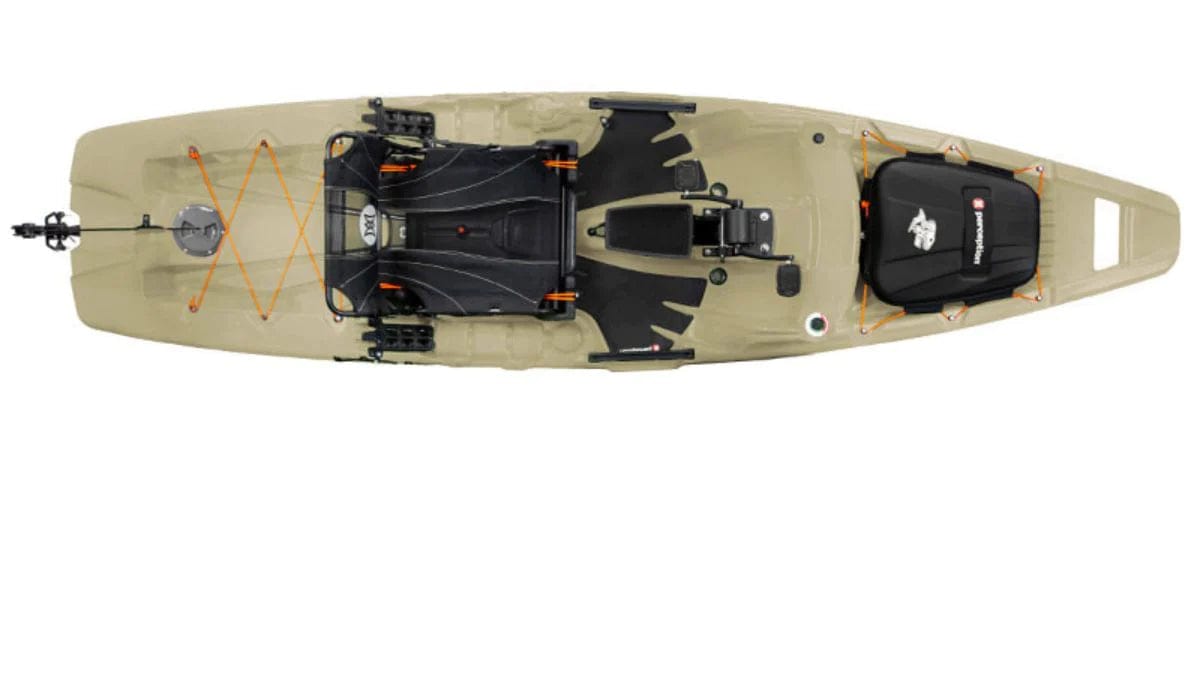 Perception Showdown 11.5 Pedal Kayak, Fishing Kayak, Perception, Fossil Tan, , at Festive Water Paddlesports
