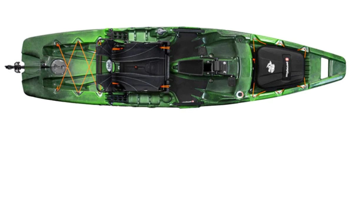 Perception Showdown 11.5 Pedal Kayak, Fishing Kayak, Perception, Moss Camo, , at Festive Water Paddlesports